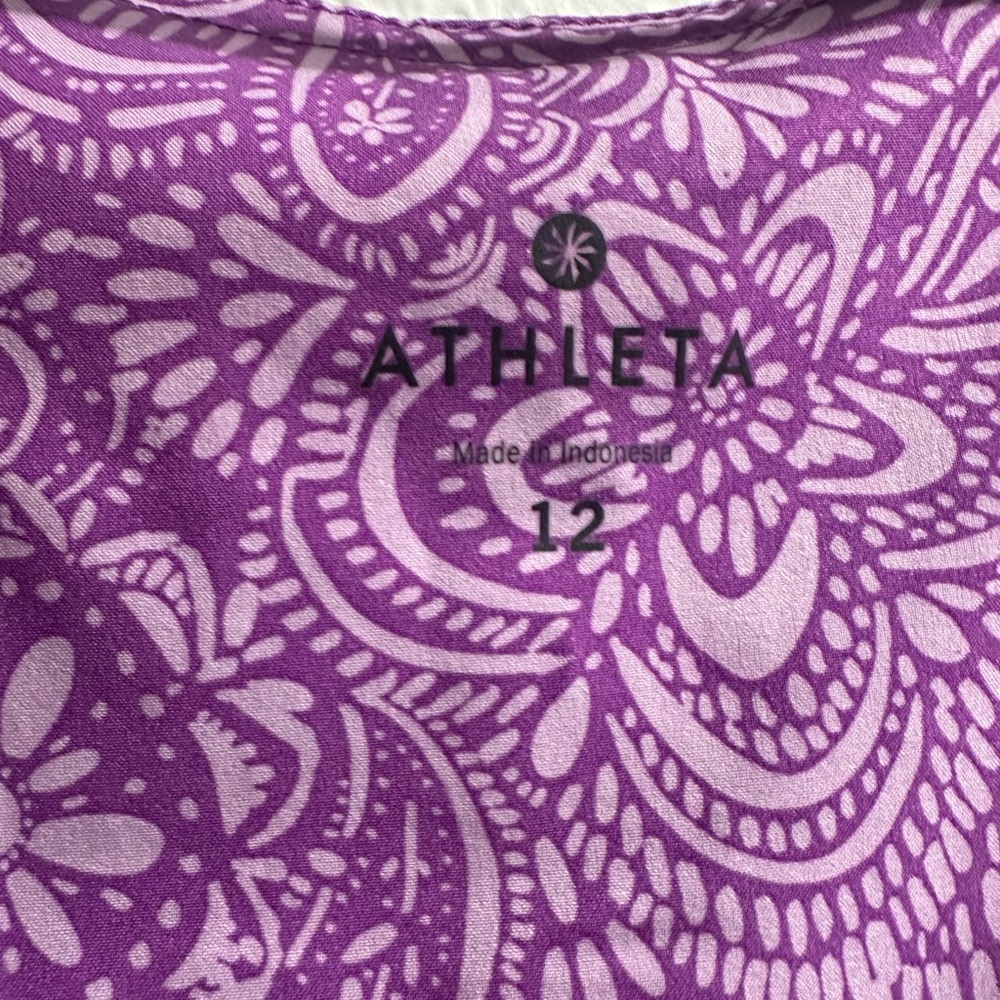 Athleta Violet Patterned Backless Dress - image 3